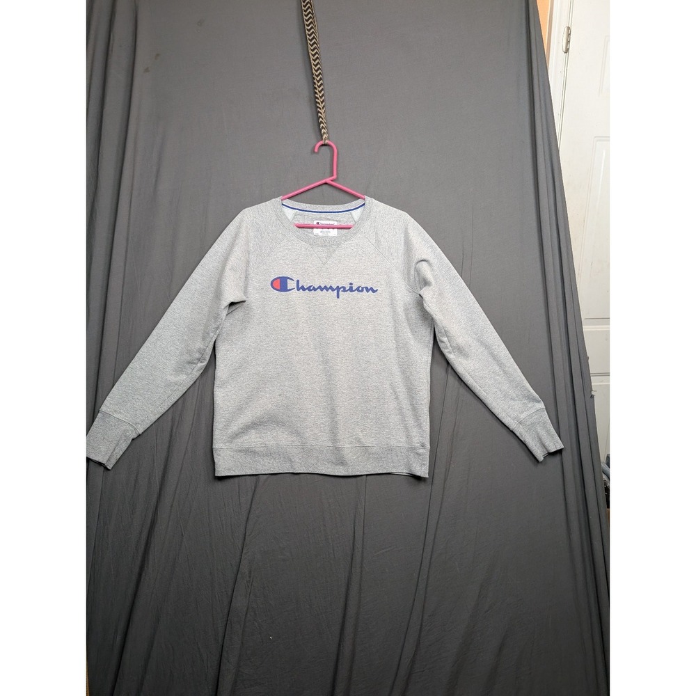 Champion Unisex Grey Crew Neck‎ Sweatshirt Size Large